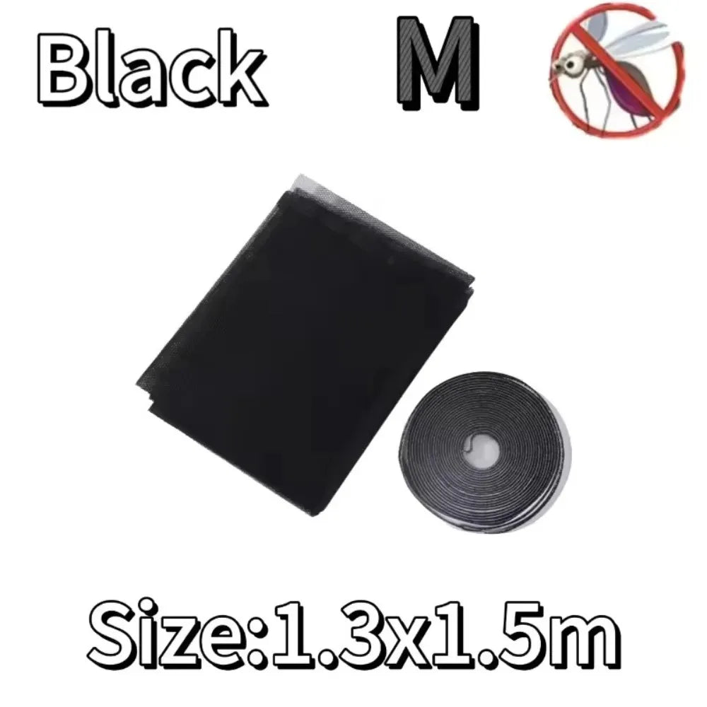 Self-Adhesive Mesh Mosquito Net – DIY Window Insect Screen Window Insect Screen Richie's 1.3-1.5M Black