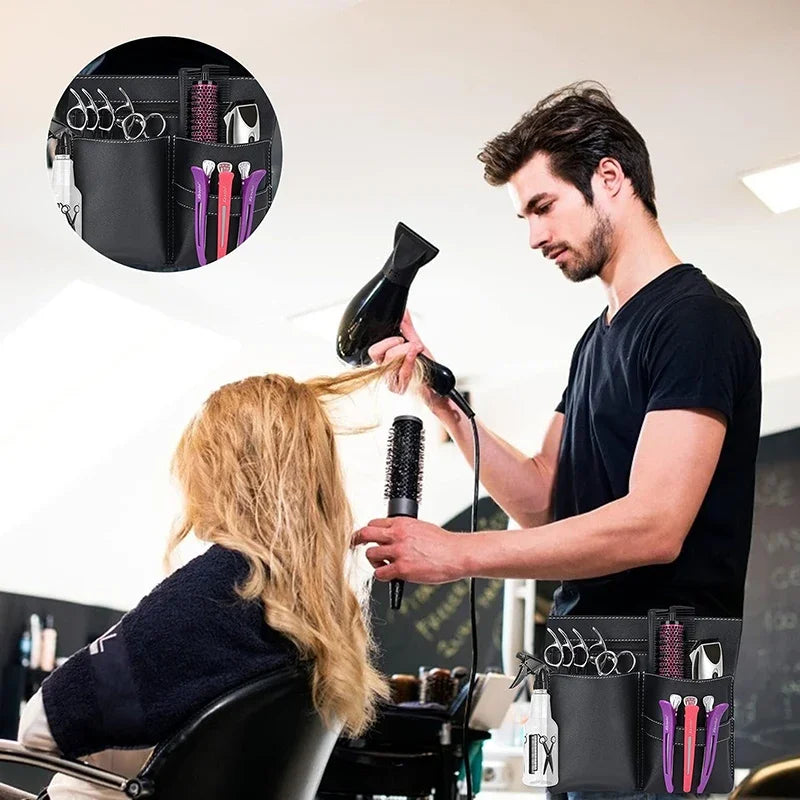 Leather Scissor Pouch Barber Waist Bag | Salon Tool Holder Scissor Waist Bag Richie's