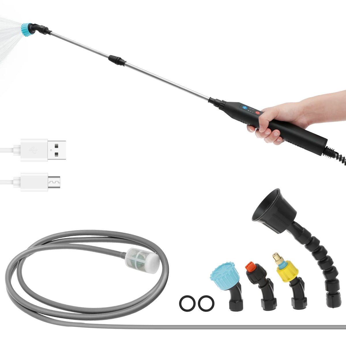 Battery Powered Garden Sprayer Wand – Extendable & Adjustable Garden Sprayer Wand Richie's