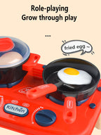 Kids Kitchen Pretend Play Set – Stove Toy with Lights & Sound Pretend Play Kitchen Richie's
