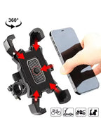 360° Bike Phone Mount | Handlebar Holder for 4.5–7" Phones Bike Phone Mount Richie's Black