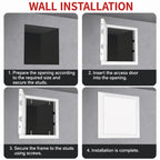 Aluminum Alloy Access Panel White Removable Ceiling Wall Door Access Panel Door Richie's