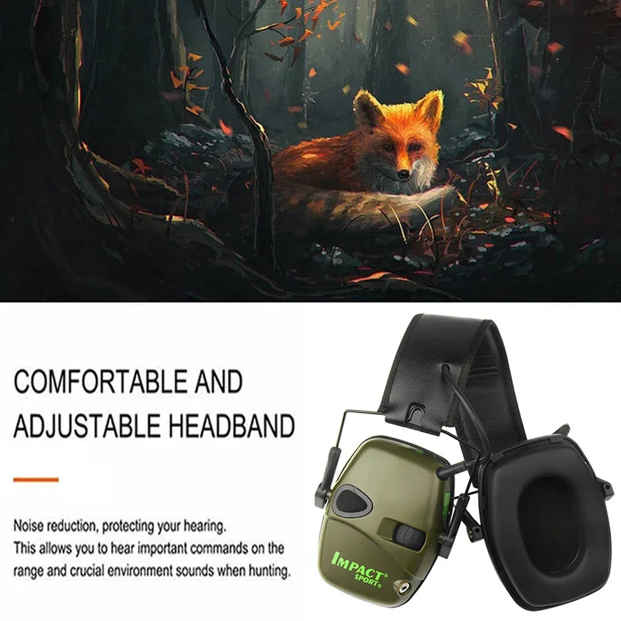 Tactical Electronic Earmuff Sound Amplification Hunting Headset Electronic Shooting Earmuff Richie's