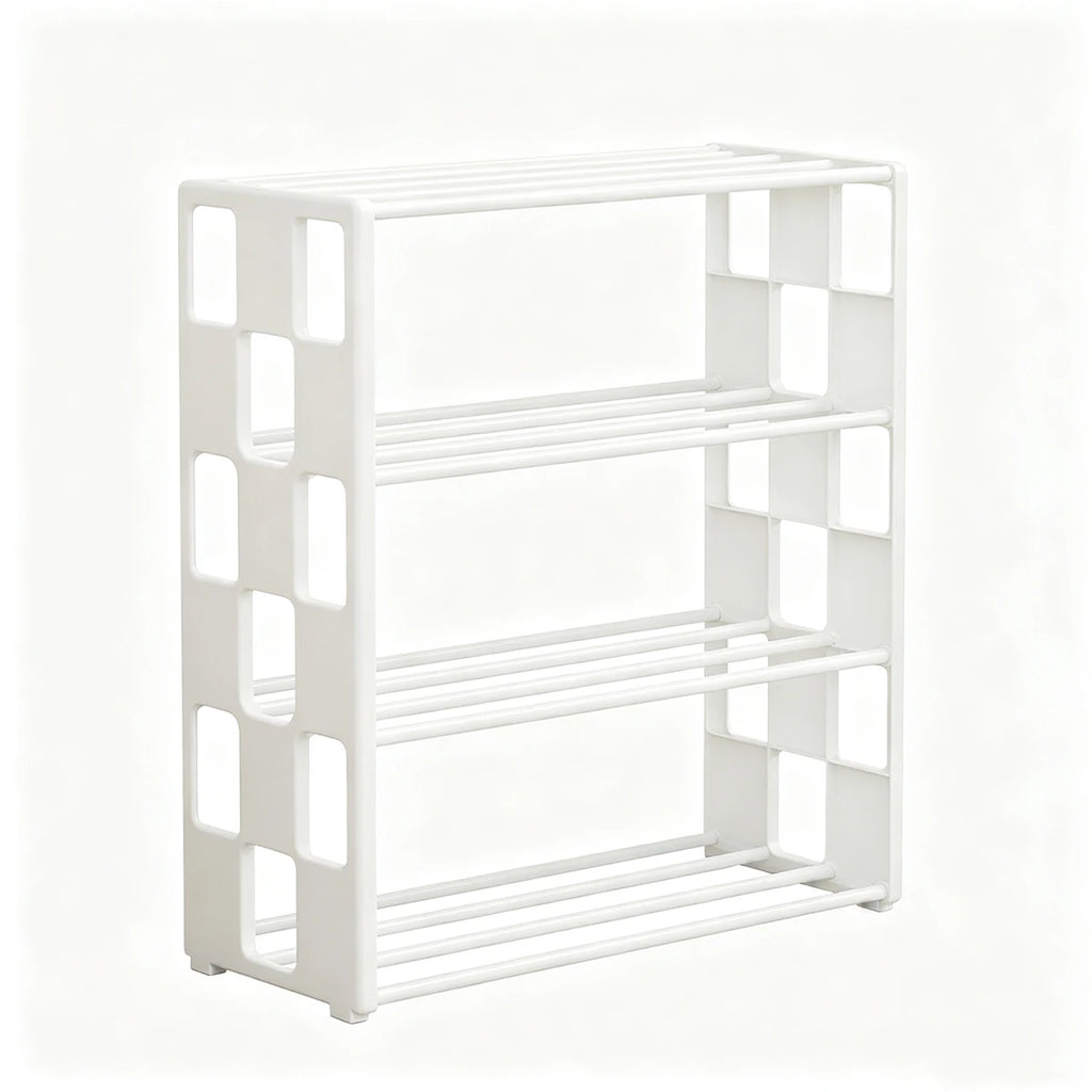 4-Tier Free Standing Shoe Rack – Space Saving Shoe Organizer Shoe Rack Richie's