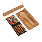 Wooden Sushi Making Kit – Rolling Mats, Paddle & Chopsticks Sushi Making Kit Richie's