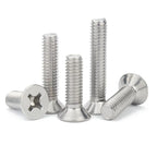 304 Stainless Steel Phillips Countersunk Screws M2–M8, 3–100mm Machine Screws Richie's