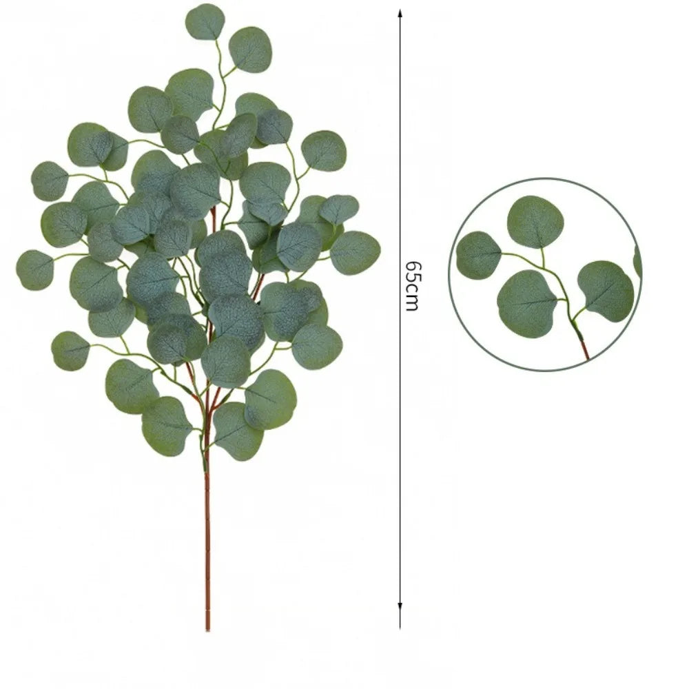 65cm Artificial Eucalyptus Leaf Stems | Faux Greenery Décor Artificial Plant Stem Richie's