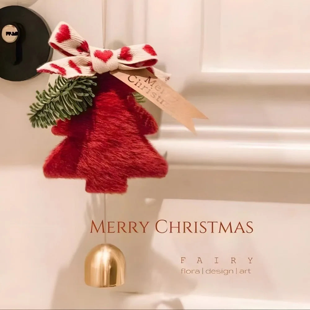 Plush Christmas Bell Pendant Tree Ornament | Festive Xmas Decor Christmas Tree Ornament Richie's 1