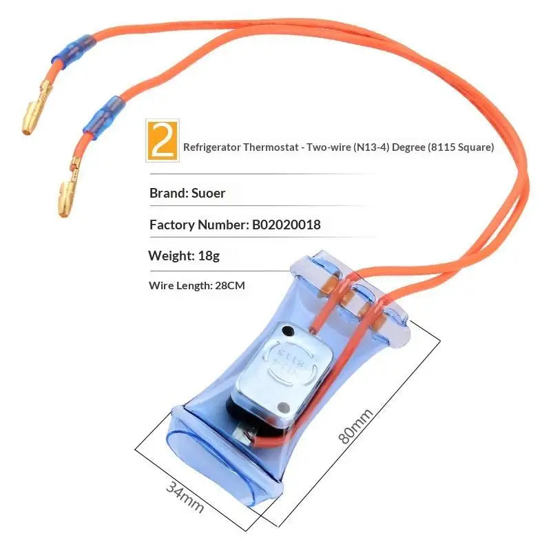 N12-5 Bimetal Defrost Thermostat for Fridge Freezer AC250V 10A Defrost Thermostat Richie's A3