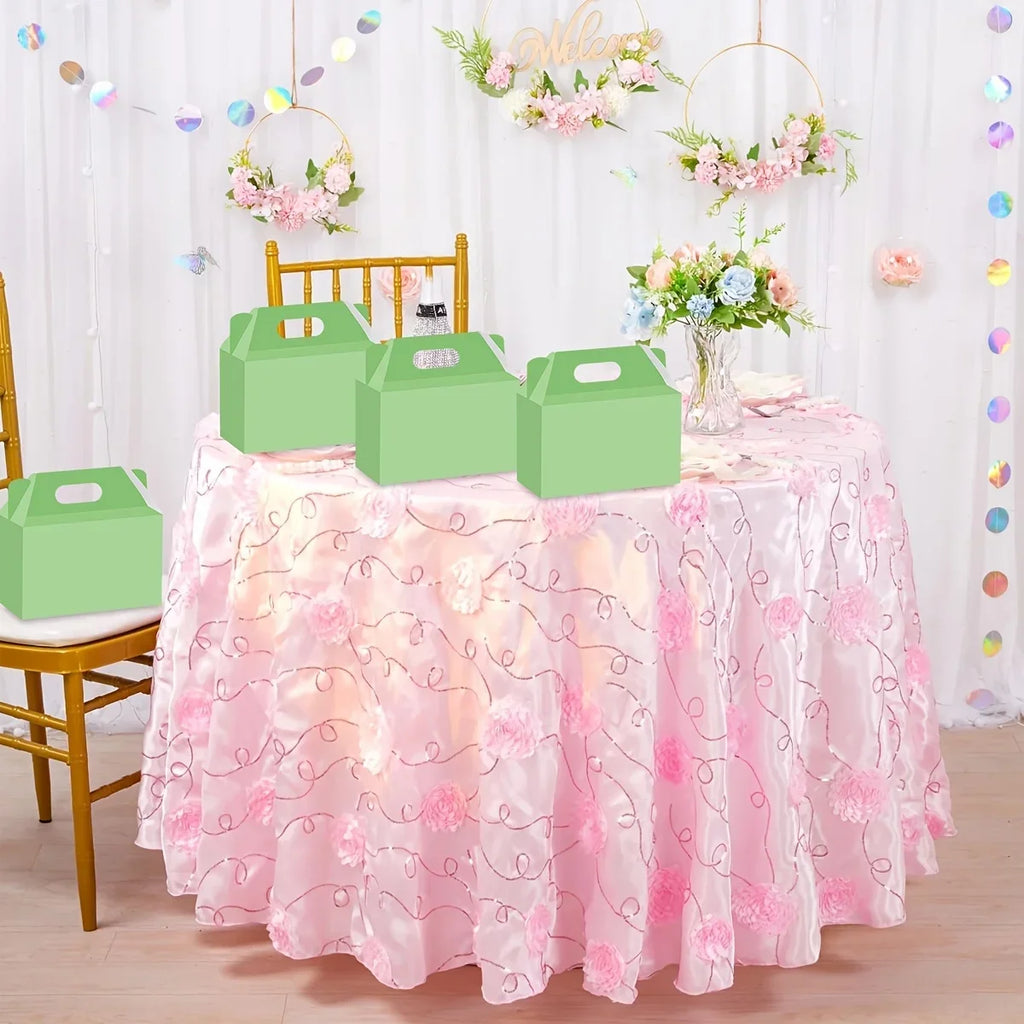 20 Pcs Light Green Kraft Paper Party Favor Boxes | Gift Packaging Party Favor Boxes Richie's