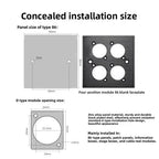 RJ45 Solderless Network Module CAT5E CAT6 CAT7 Shielded Socket Network Panel Socket Richie's