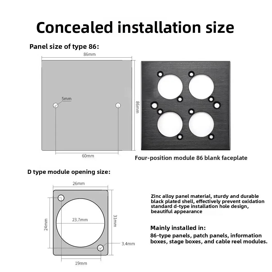 RJ45 Solderless Network Module CAT5E CAT6 CAT7 Shielded Socket Network Panel Socket Richie's