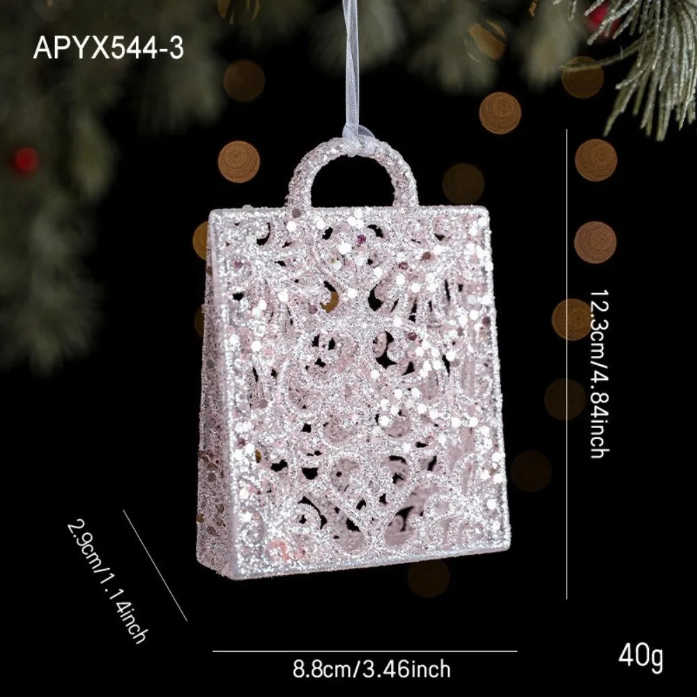 Glitter Pink Christmas Ornaments – Angel, Snowflake & Bell Christmas Ornament Richie's C