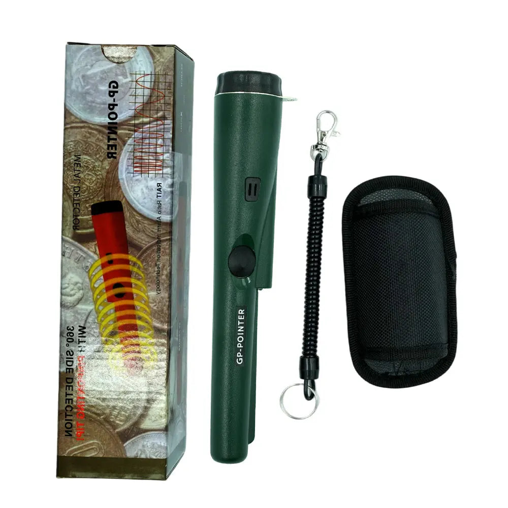 Handheld Metal Detector GP Pointer – Waterproof, LED, Treasure Hunt Handheld Metal Detector Richie's Green