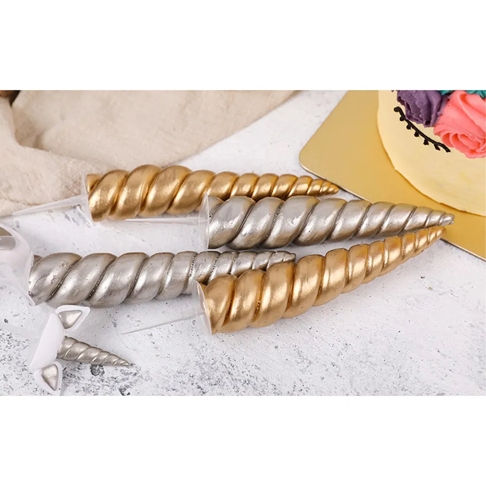 Gold Unicorn Cake Topper Set – 3-Piece Horn & Ears Decoration Cake Topper Set Richie's