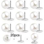 Imitation Pearl Snap Buttons No-Sew Detachable 10/20/30 Pcs Sewing Buttons Richie's 20pcs
