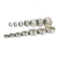 10Pcs Miniature Ball Bearings 2–10mm Bore GCr15 Chrome Steel Miniature Ball Bearings Richie's 12x18X4mm