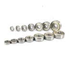 10Pcs Miniature Ball Bearings 2–10mm Bore GCr15 Chrome Steel Miniature Ball Bearings Richie's 12x18X4mm