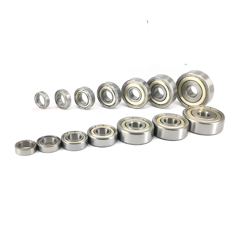 10Pcs Miniature Ball Bearings 2–10mm Bore GCr15 Chrome Steel Miniature Ball Bearings Richie's 12x18X4mm