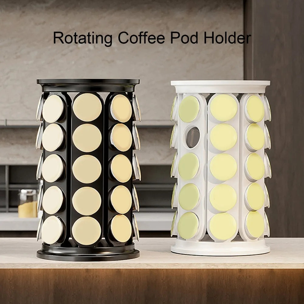 360° Rotating Coffee Pod Holder – 40-Pod Organizer Stand Coffee Pod Organizer Richie's