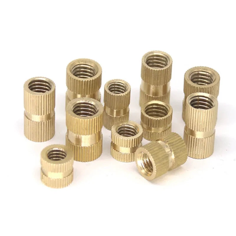 Brass Knurled Thread Insert Nuts M2–M8 | Injection Molding Brass Insert Nuts Richie's