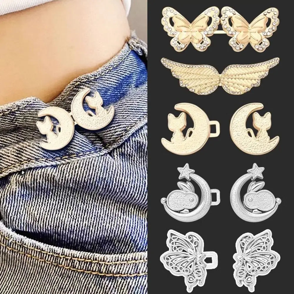 Adjustable Waist Tightening Button Clip – Metal Zinc Alloy Waist Button Clip Richie's