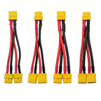 2Pcs XT60 Parallel Y Splitter 12/14AWG Silicone Wire RC Drone RC Power Connector Richie's