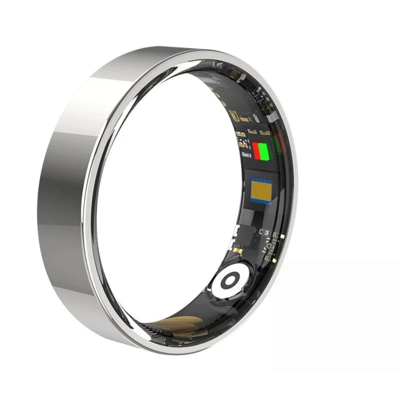 Smart Ring Heart Rate Sleep & Motion Tracker – IP68 Waterproof Smart Ring Tracker Richie's Silver 13