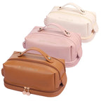 Elegant PU Leather Cosmetic Bag Travel Makeup Organizer Pouch Cosmetic Makeup Bag Richie's