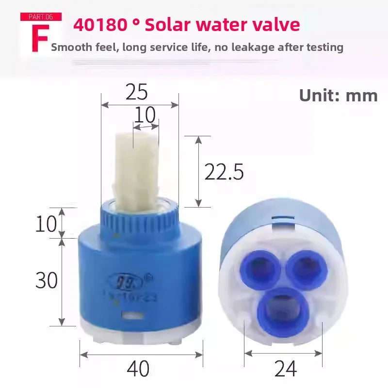 Ceramic Faucet Cartridge Hot & Cold Mixer Valve Core Repair Faucet Cartridge Richie's F 40 mm spool