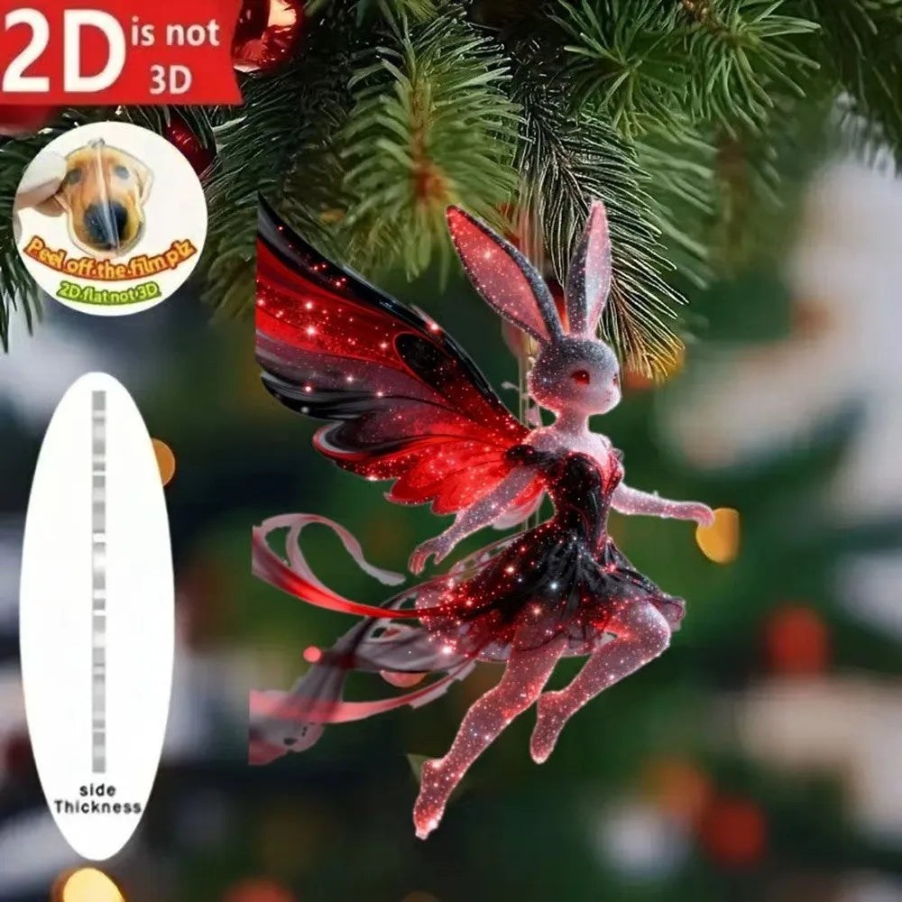 2D Acrylic Christmas Pendants – Ballerina, Horse & Angel Charms Christmas Ornament Pendant Richie's