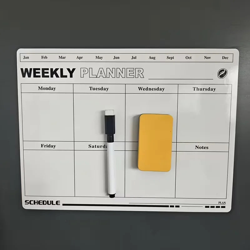 Fridge Magnetic Dry Erase Weekly Planner Whiteboard Board Magnetic Whiteboard Planner Richie's