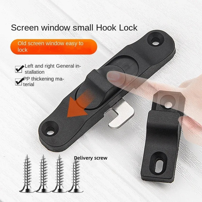 Push-Pull Window Hook Lock – Anti-Theft Sliding Door Plug Window Door Lock Richie's