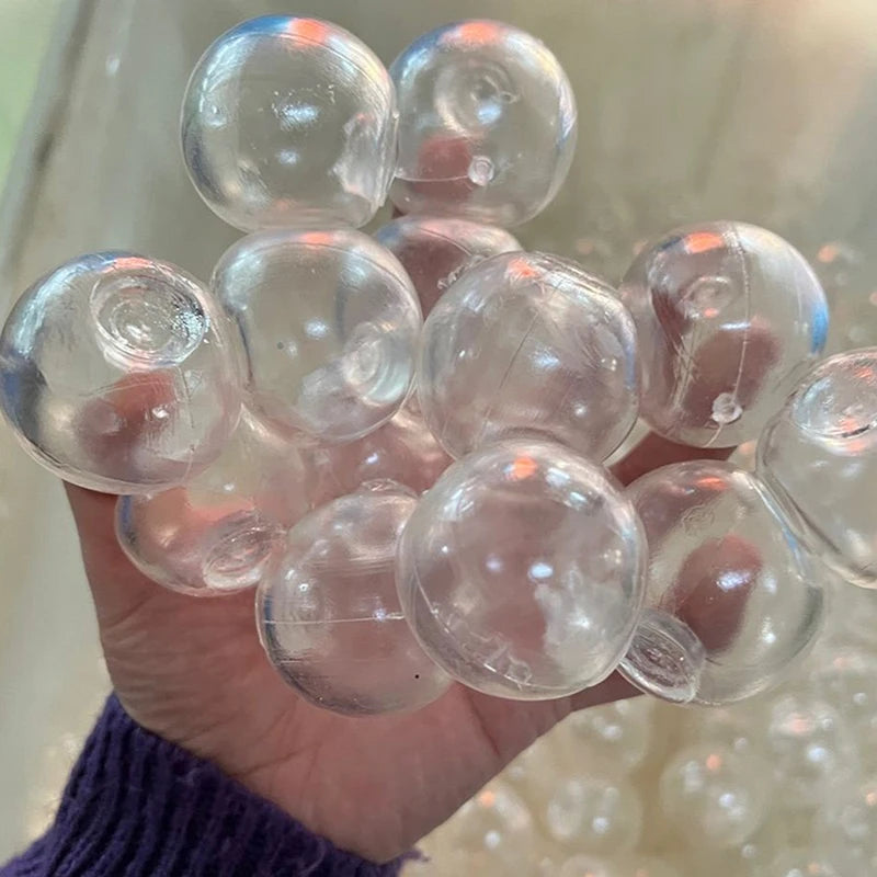 Transparent TPR Slow Rebound Sphere DIY Craft Ball 4/5/6cm Sensory Fidget Toy Richie's