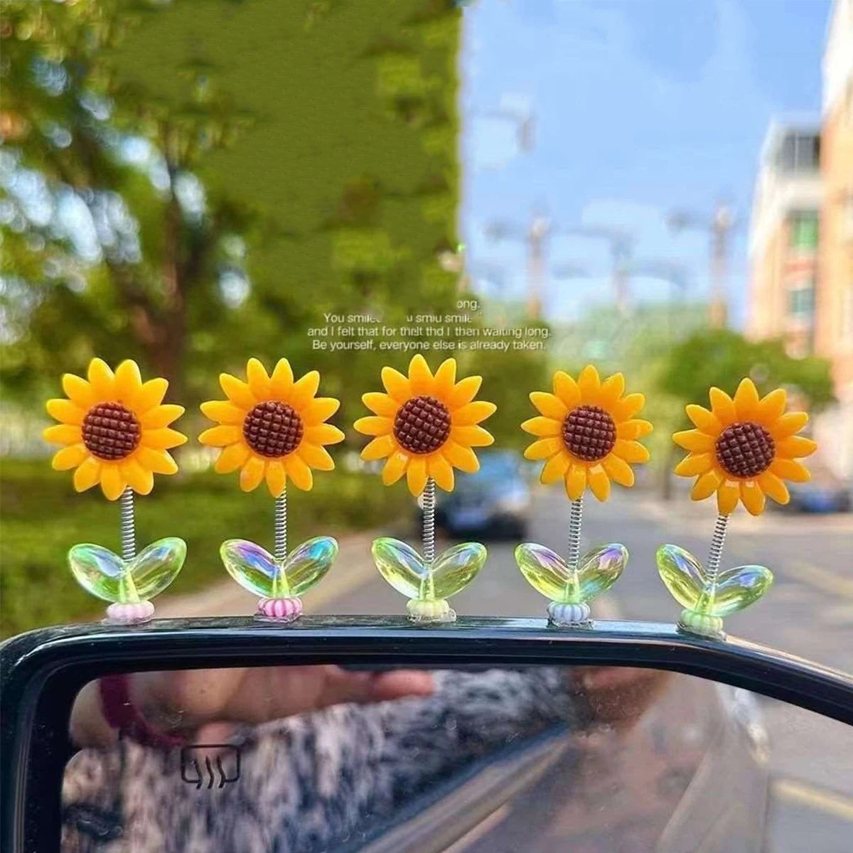 Sunflower Bobblehead Car Ornament – Spring Swing Decor 3/5pcs Car Interior Ornament Richie's