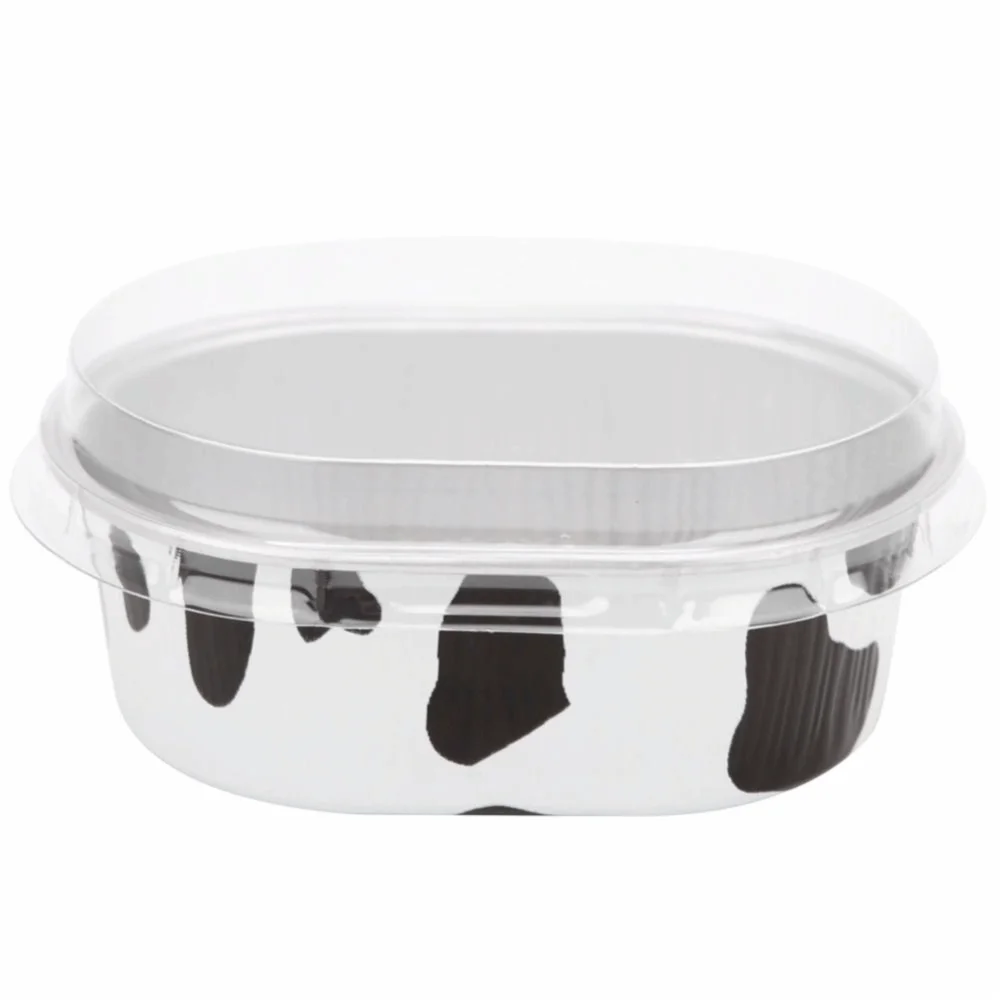 100pcs 68ml Oval Aluminum Foil Cheesecake Baking Cups Foil Baking Cups Richie's