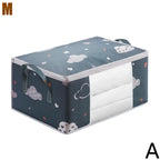 Quilt & Duvet Storage Bag – Moisture-Proof Closet Organizer Bedding Storage Bag Richie's navy blue-M