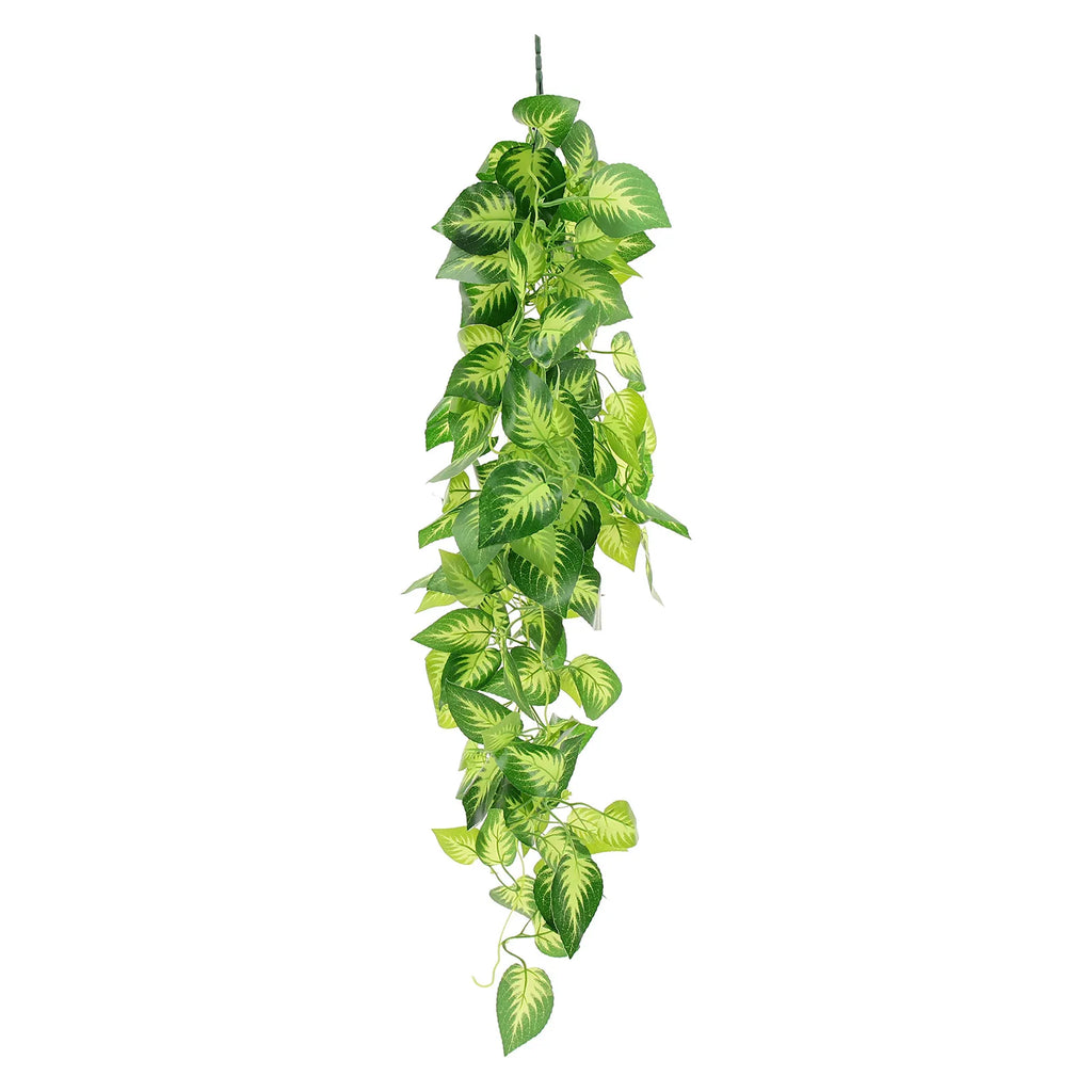 Spotted Leaf Artificial Vine Wall Hanging Plant Decor – Faux Foliage Artificial Hanging Vine Richie's