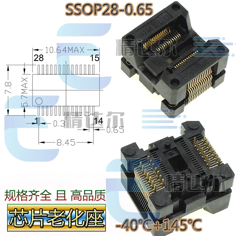 SOP TSSOP Programmer Adapter Socket 150–300MIL | Bare Socket