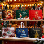 6 Large Christmas Gift Bags Non-Woven Reusable Holiday Totes Christmas Gift Bags Richie's