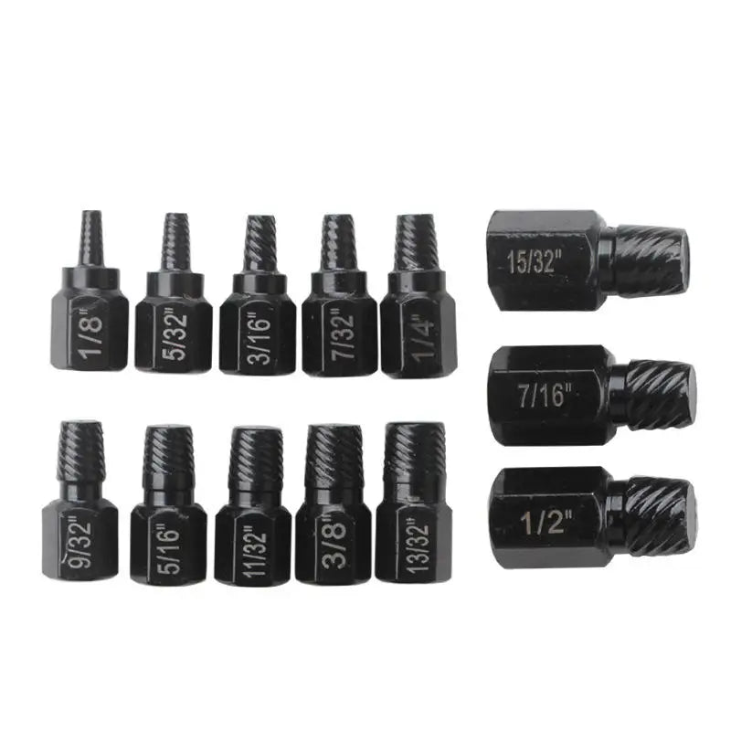 10-Piece Screw Extractor Kit – Broken Bolt & Stud Remover Screw Extractor Kit Richie's 13pcs Black