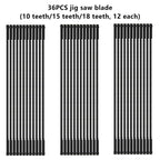 5" Pin End Scroll Saw Blades – Carbon Steel Multi-TPI Set Scroll Saw Blades Richie's 36Pcs 10-15-18T