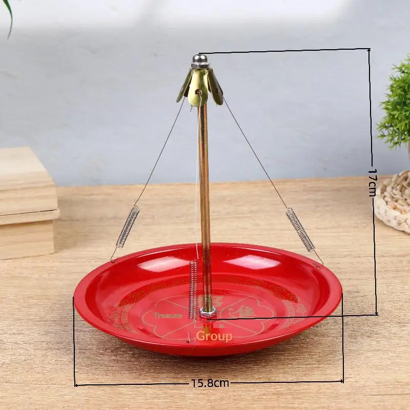 Stainless Steel Coil Incense Burner Red Ash Catcher Ring Rack Incense Burner Richie's 12H Red 1pcs