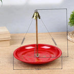 Stainless Steel Coil Incense Burner & Ash Catcher Red Ring Rack Incense Burner Richie's 12H Red 1pcs