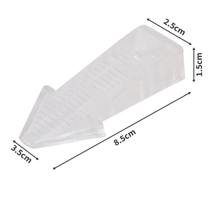 Silicone Self-Adhesive Door Stopper – Nail-Free Floor Mount Door Stopper Richie's clear 1pcs