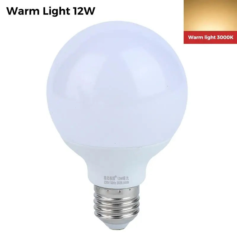 E27 LED Bulb 7W–18W High CRI Flicker-Free Energy Saving LED Light Bulb Richie's 12W Warm light