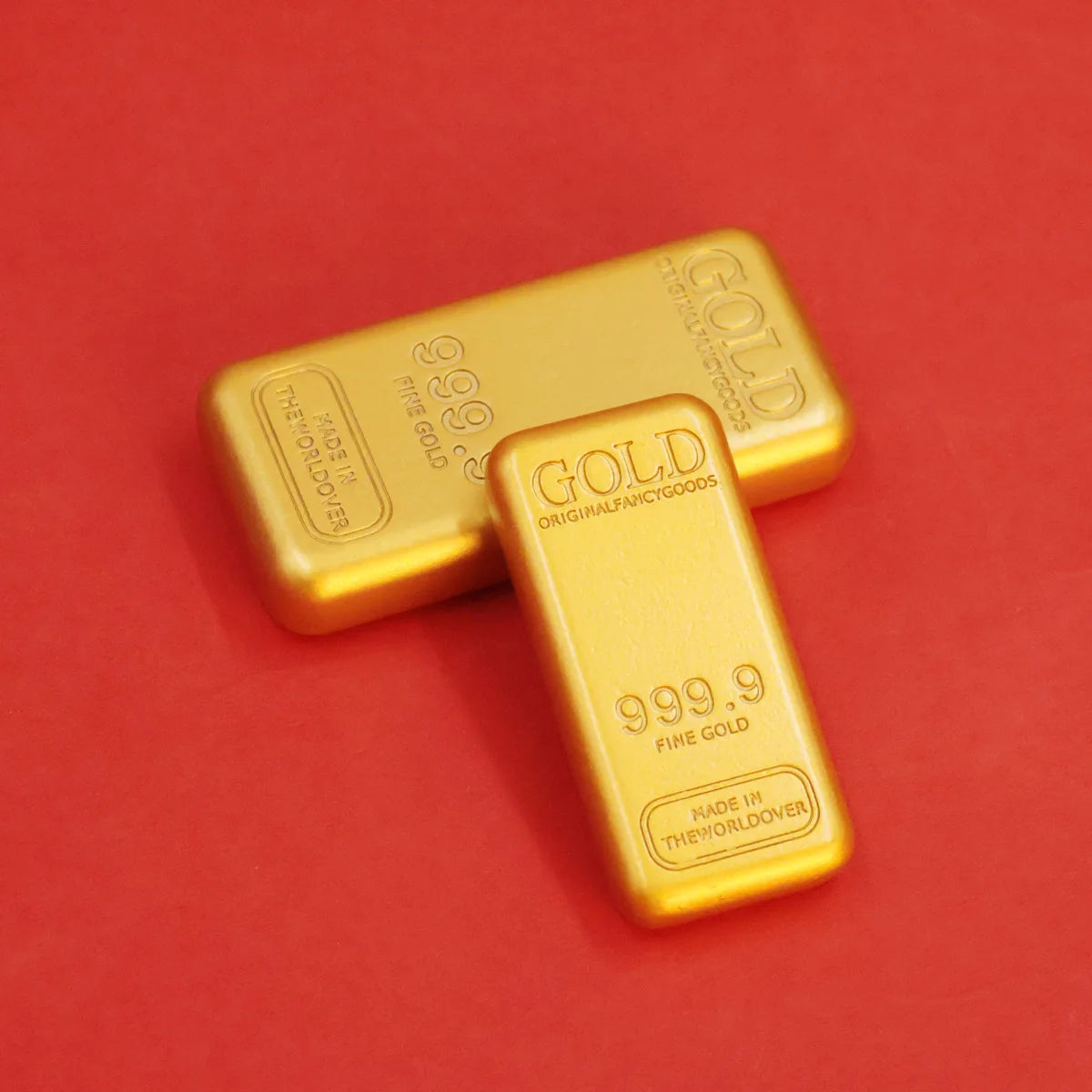 Realistic Gold Bar Replica – Metal Alloy Home & Office Decor Decorative Replica Richie's