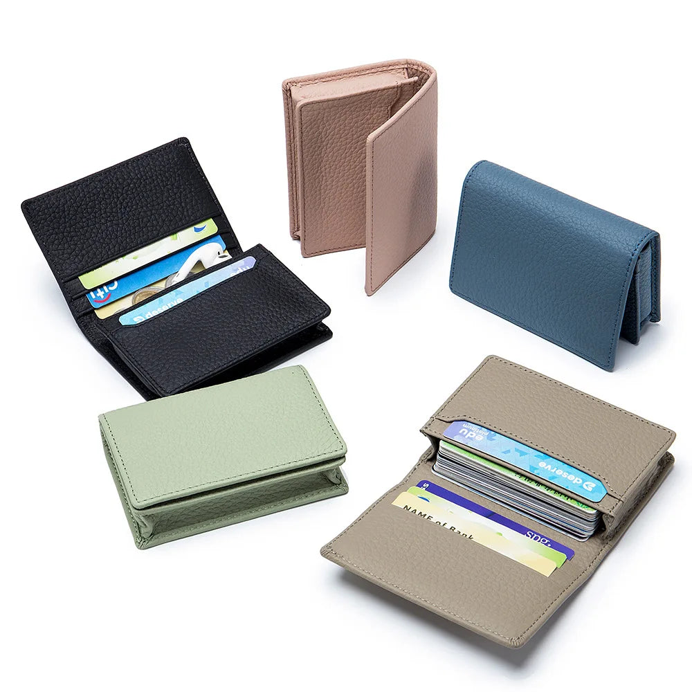 Genuine Leather Card Holder Wallet & Coin Purse – Unisex Leather Card Wallet Richie's