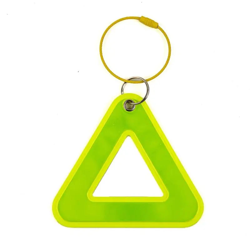 Reflective Triangle Safety Tag with Steel Ring – Bike & Outdoor Bicycle Safety Reflector Richie's A