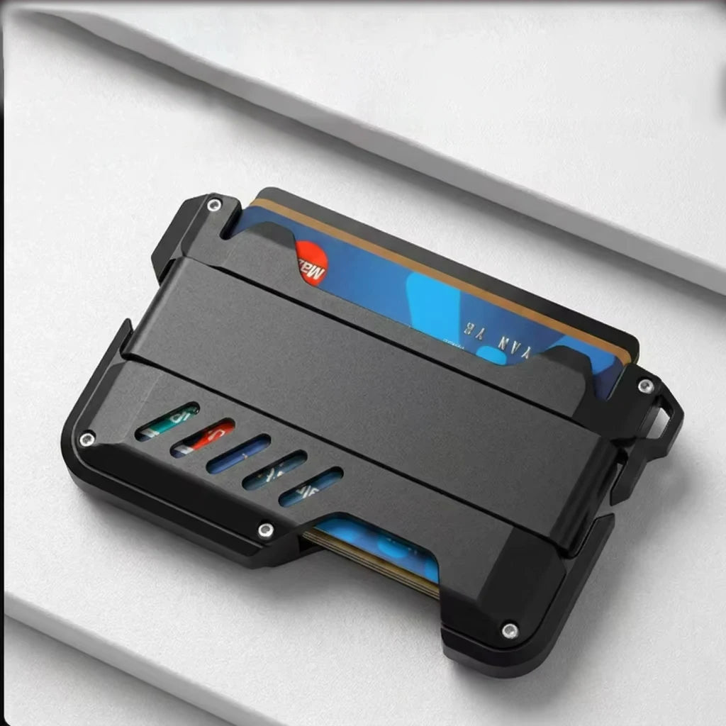 Zeeker Tactical Aluminum RFID Slim Wallet – Men's EDC Card Holder Metal Slim Wallet Richie's